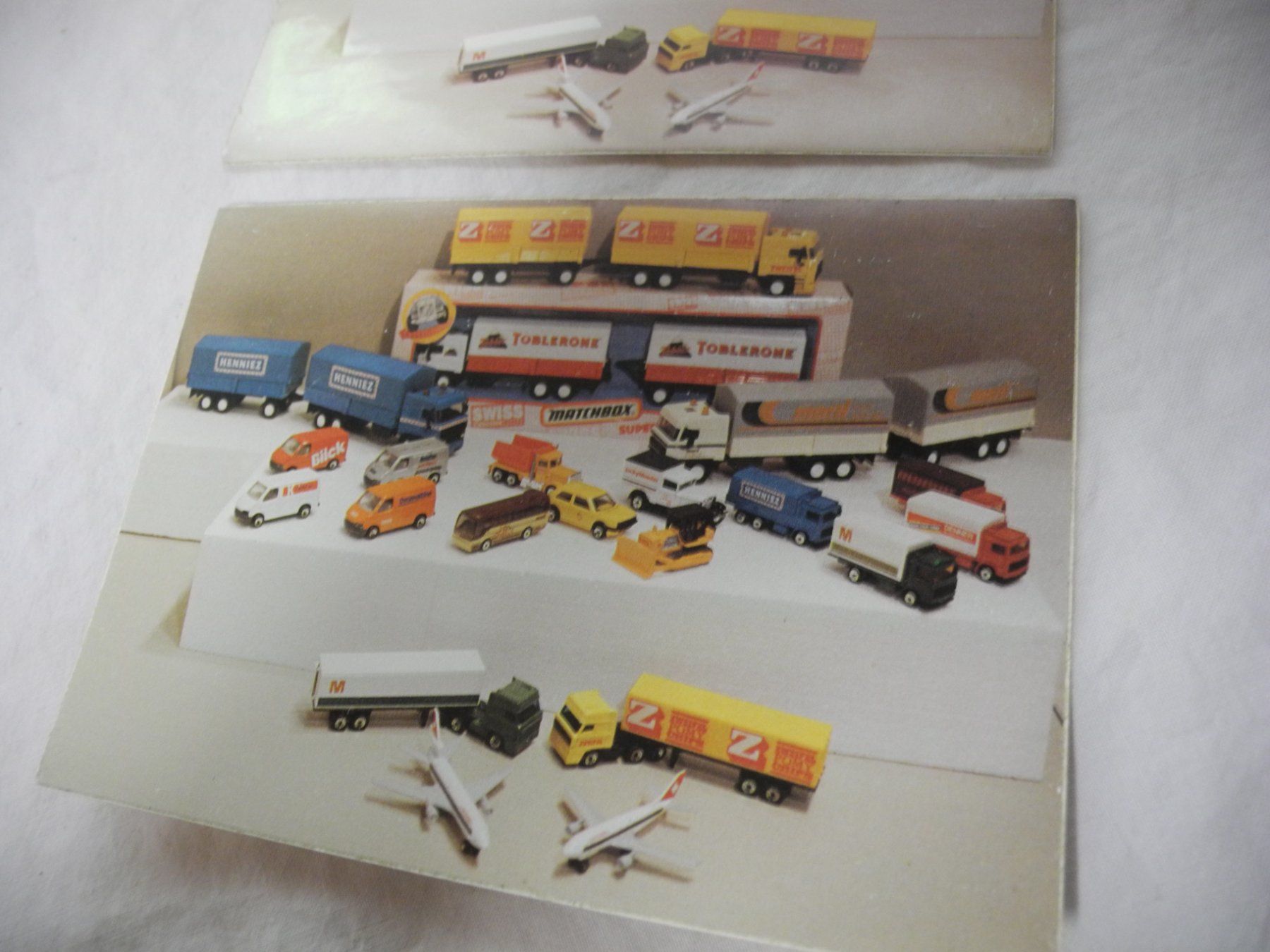 Matchbox Modellautos: MATCHBOX   2 ANSICHTSKARTEN – Gebraucht aus Gurtnellen von Murmeli99 1