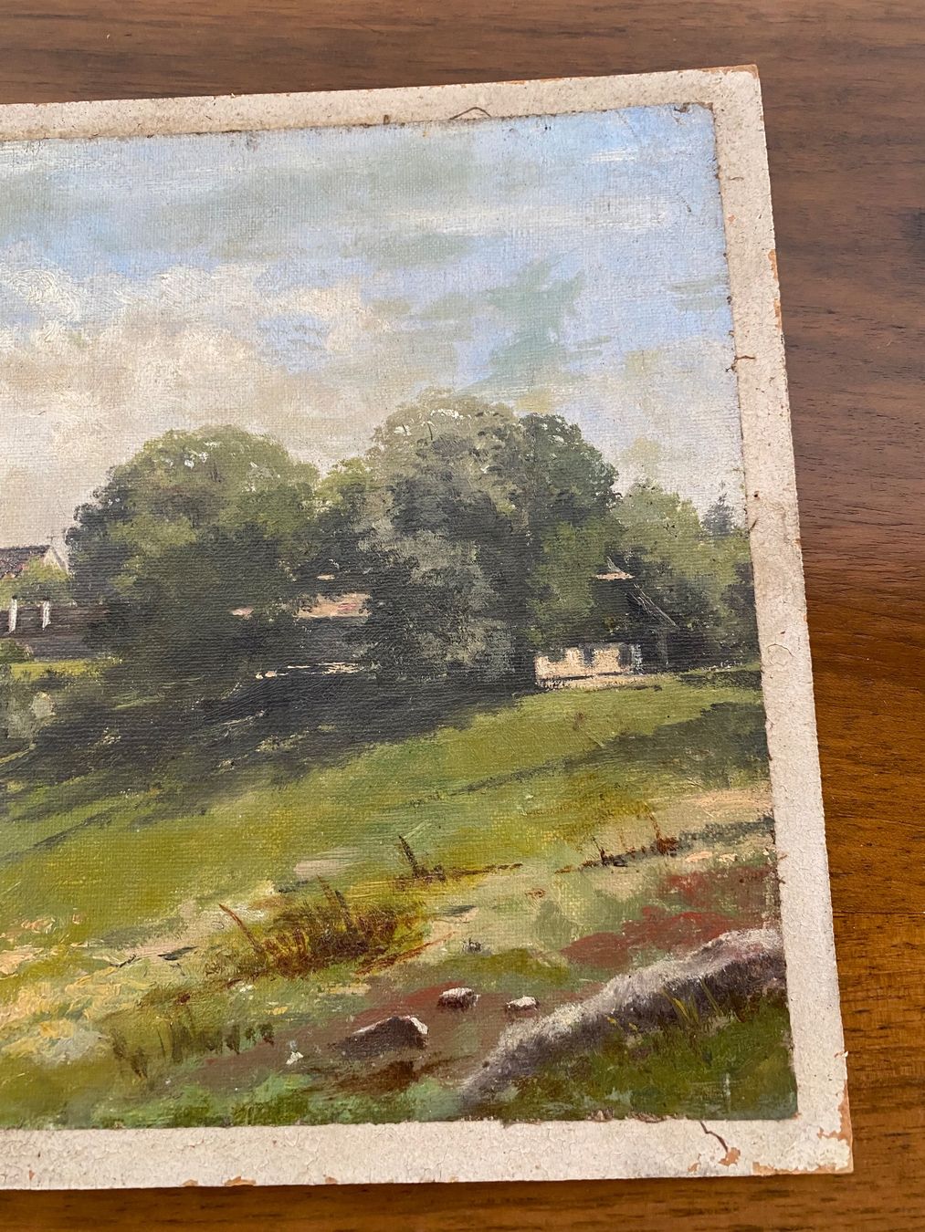 Dipinti: Gemälde Landschaft mit Kirche – Usato da Burgdorf venduto da gre_2ftz 3