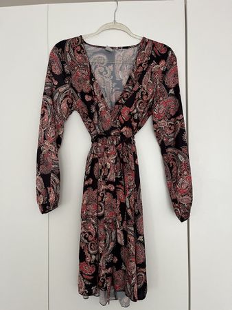 Minikleid Schwarz/Rot/Weiss Grösse M