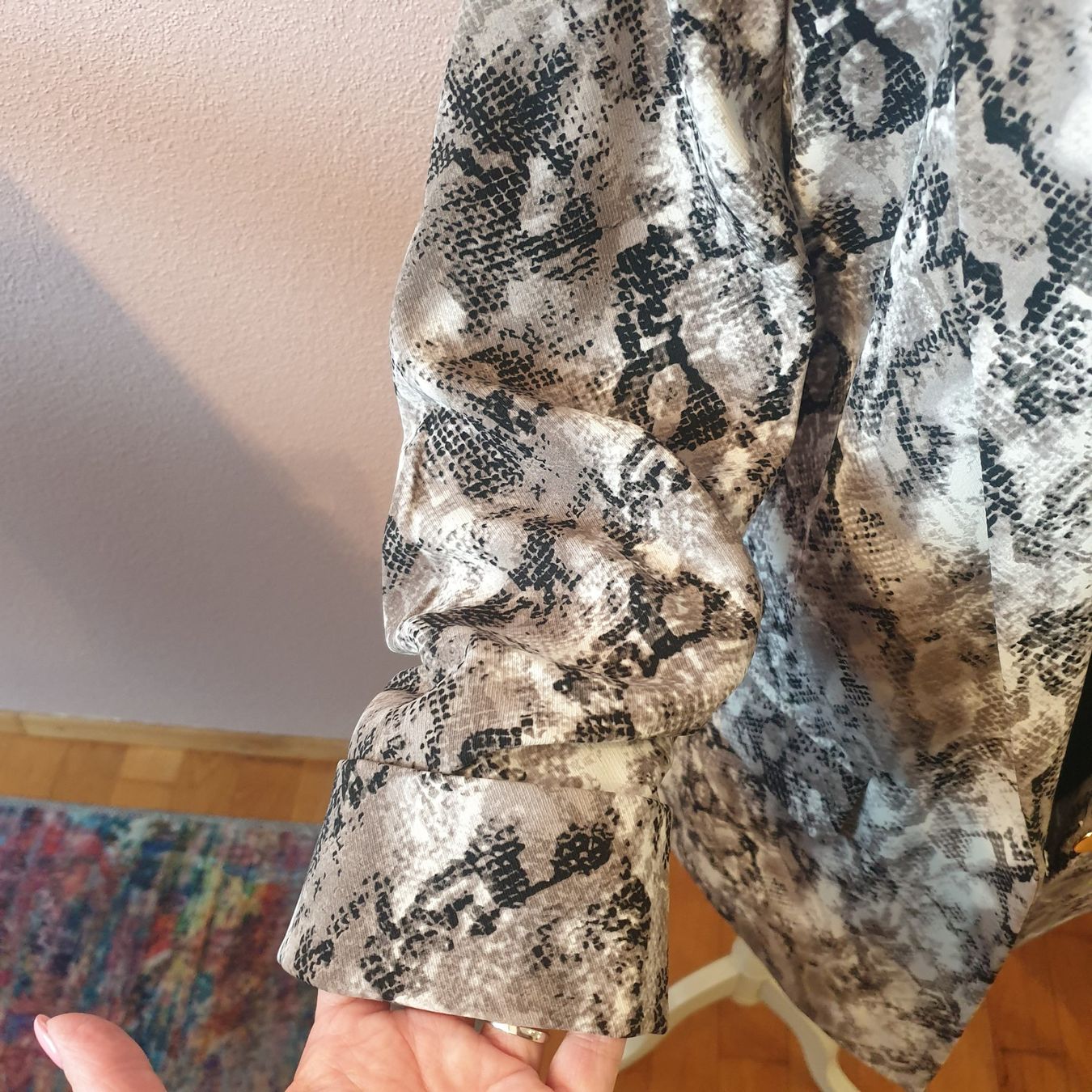 C&A Jacken: Oversize Blazer, Schlangenmuster, schwarz/grau/weiss Gr. 36 – Neu (gemäss Beschreibung) aus Neuendorf von DeSiriA 3