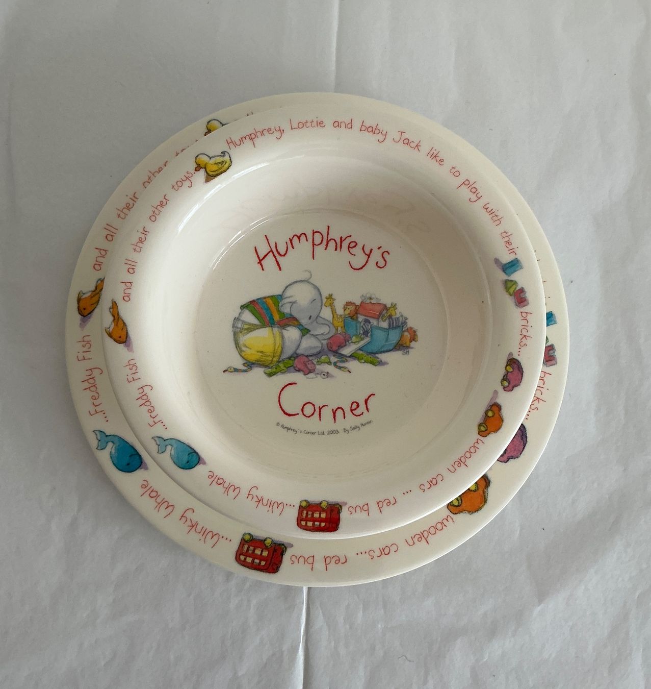 Set di piatti: Kindergeschirr Humphreys Corner Teller & Schale Set . Neu – Nuovo (secondo la descrizione) da Zollikerberg venduto da Bicemei