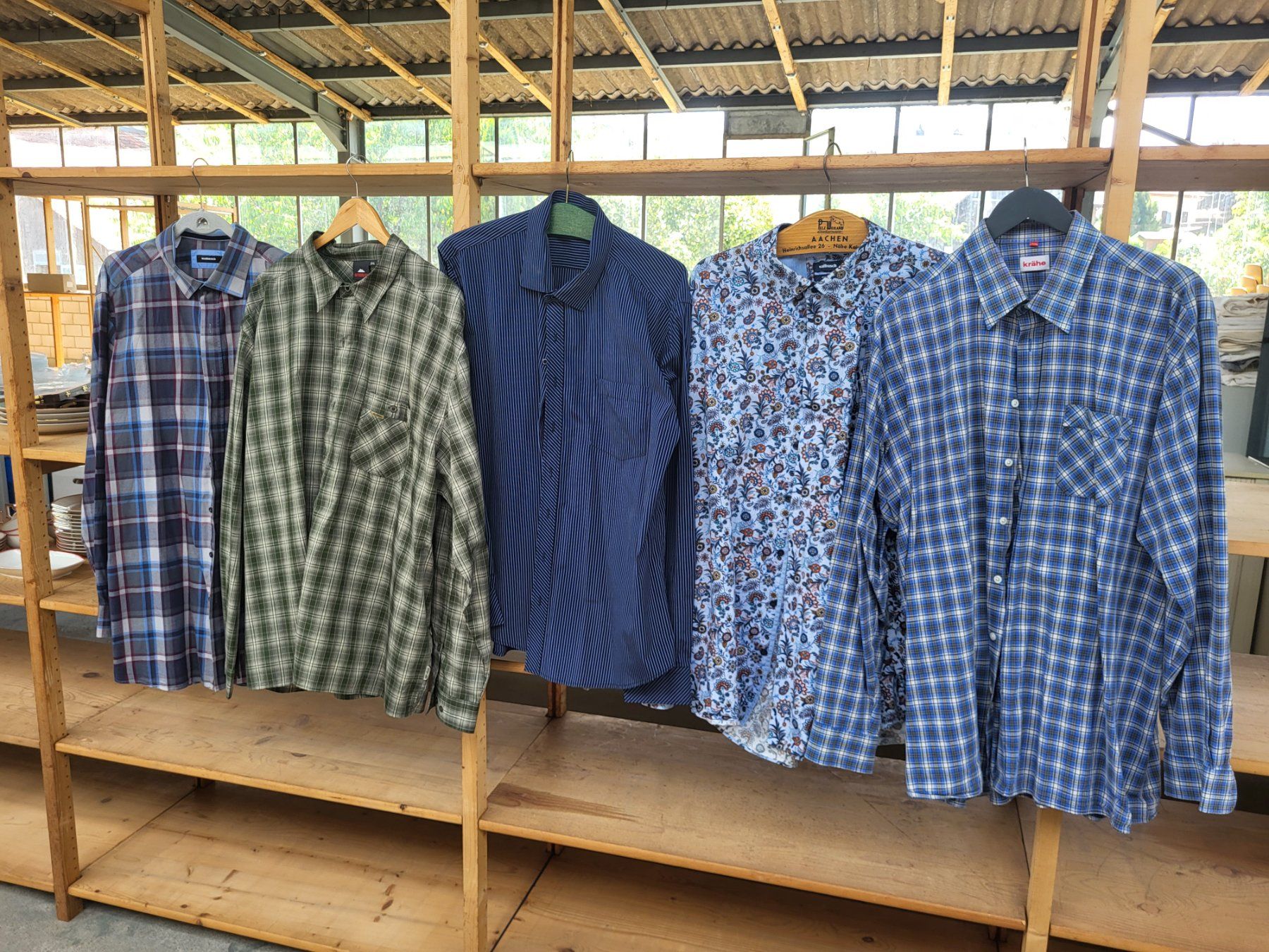 Camicie: 5 langarm Männer Hemden Gr. 3XL – Usato da Diessenhofen venduto da Osio