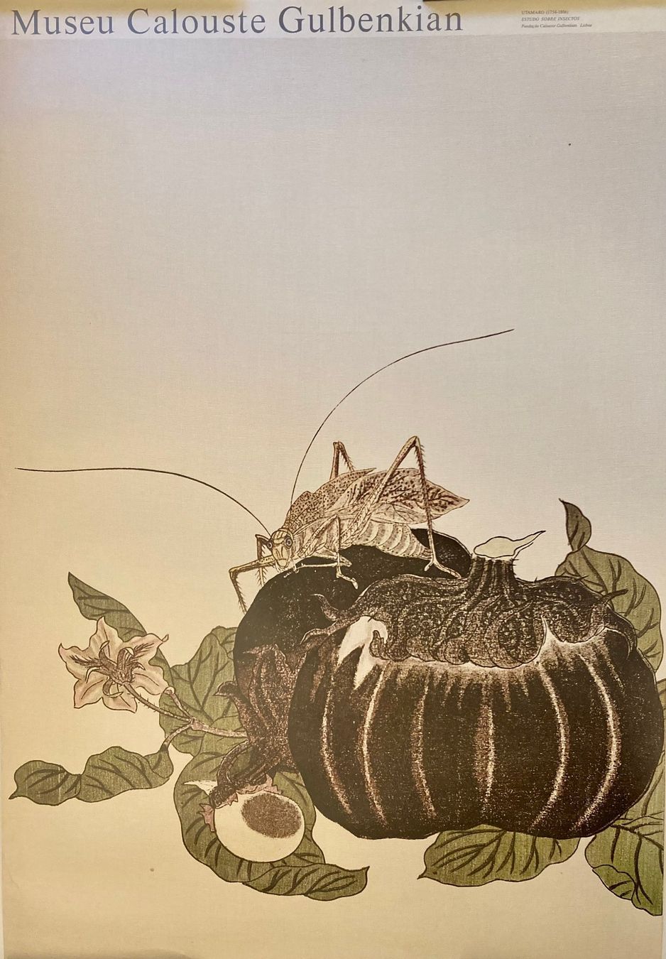 Poster & Bilder: Affiche "Etude libre d'insecte" d'Utamaro – Gebraucht aus La Chaux-de-Fonds von alain_gus