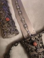 ancien 485g en argent (testé) corail magnifique  (poignard)