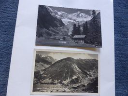 Entremont,Ferret,la Fouly,2 Fotos,Dorf,Chalet,Gletscher,VS