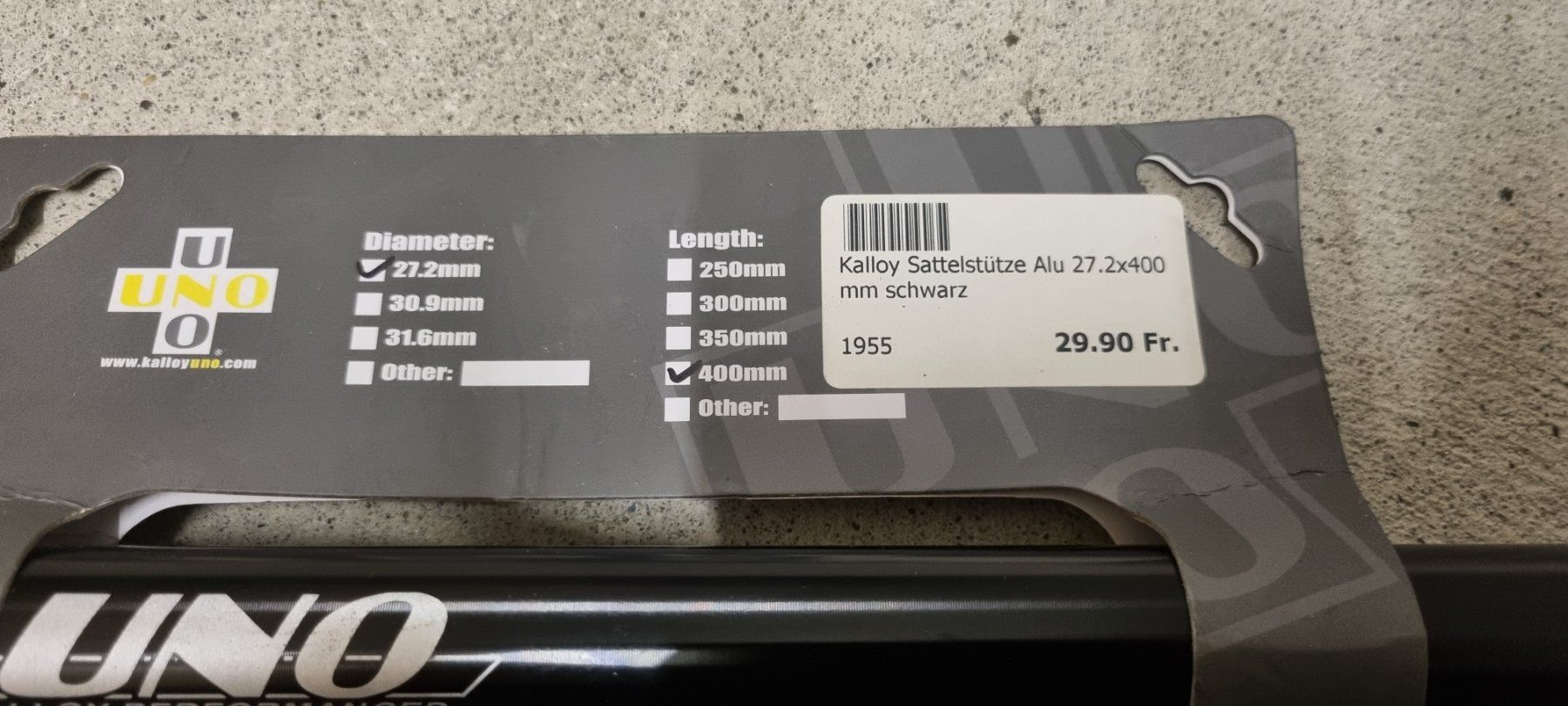 Pezzi di ricambio: Uno Sattelstütze 27,2 mm – Nuovo e nell'imballaggio originale da Zürich venduto da emi_rp8k 1