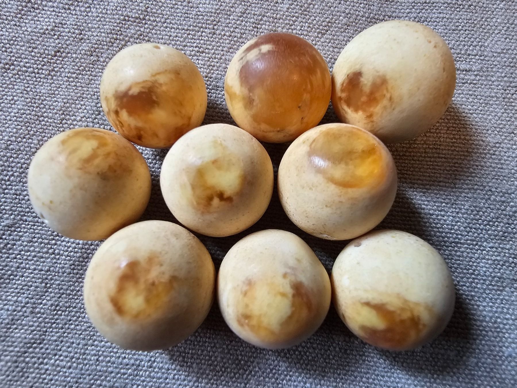 Minerali & Pietre curative: 17mm echter baltischer Bernstein Kugel groß butterscotch – Nuovo (secondo la descrizione) da Riedt b. Erlen venduto da Gottestraene 2