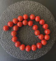 Rote Schaumkoralle*Strang*26 Stück*16 mm*