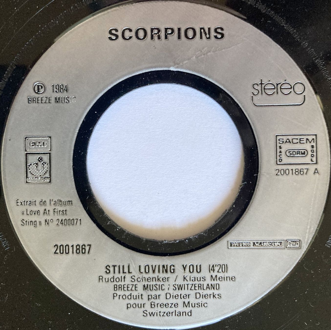 Vinyles: SCORPIONS - STILL LOVING YOU – D'occasion à Bottens par hotter-than-hell 2