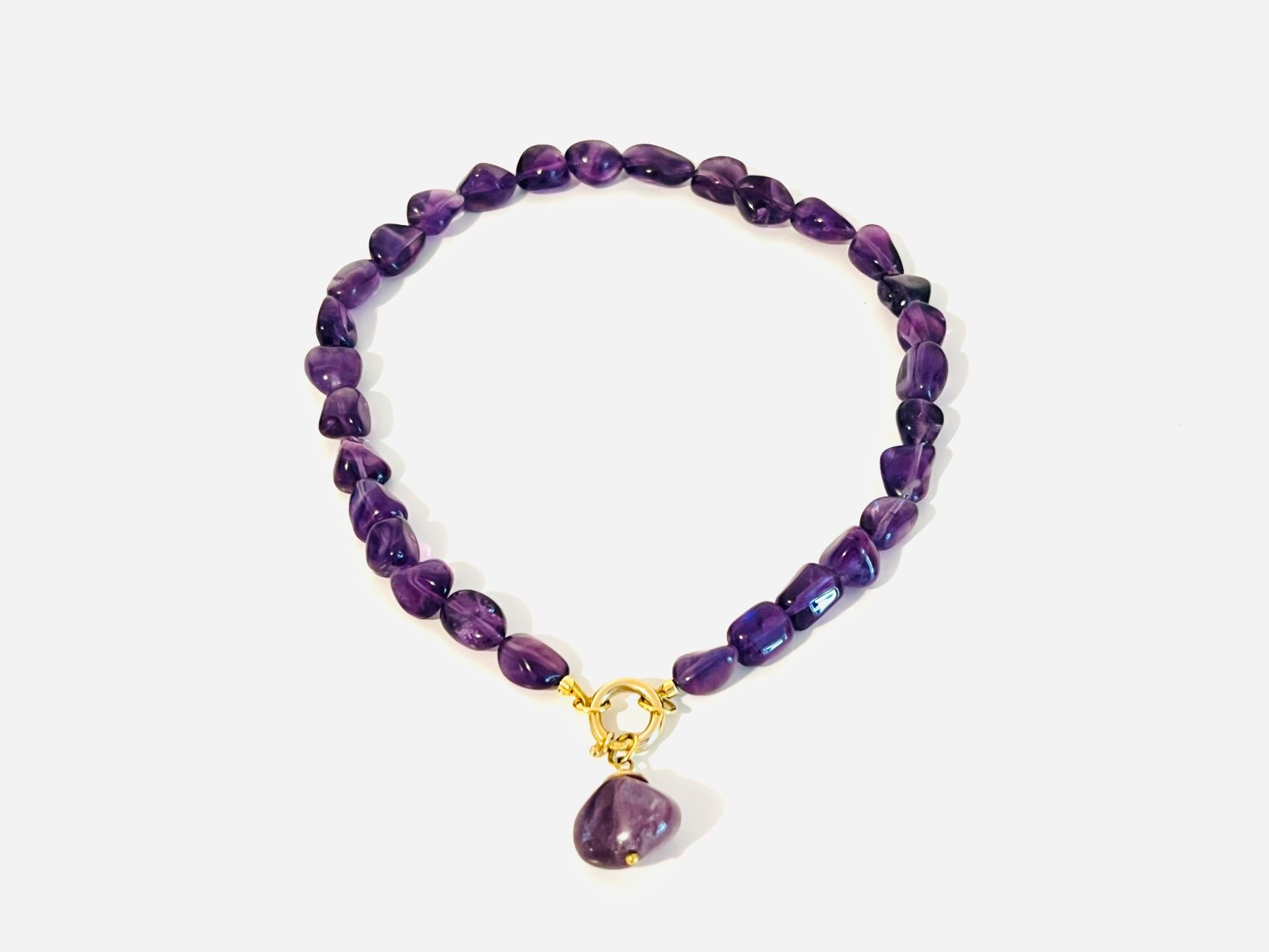 Catenine: Amethyst Halskette - Silber Vergoldet – Nuovo e nell'imballaggio originale da Rüschlikon venduto da ThereseJewelryDesign 5