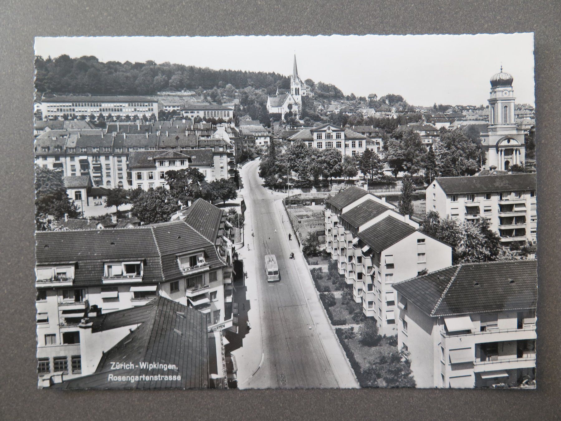 Cartoline postali: ZÜRICH-WIPKINGEN - ROSENGARTENSTRASSE – Usato da Wittenbach venduto da lipasal