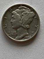 USA. One dîme 1942 argent