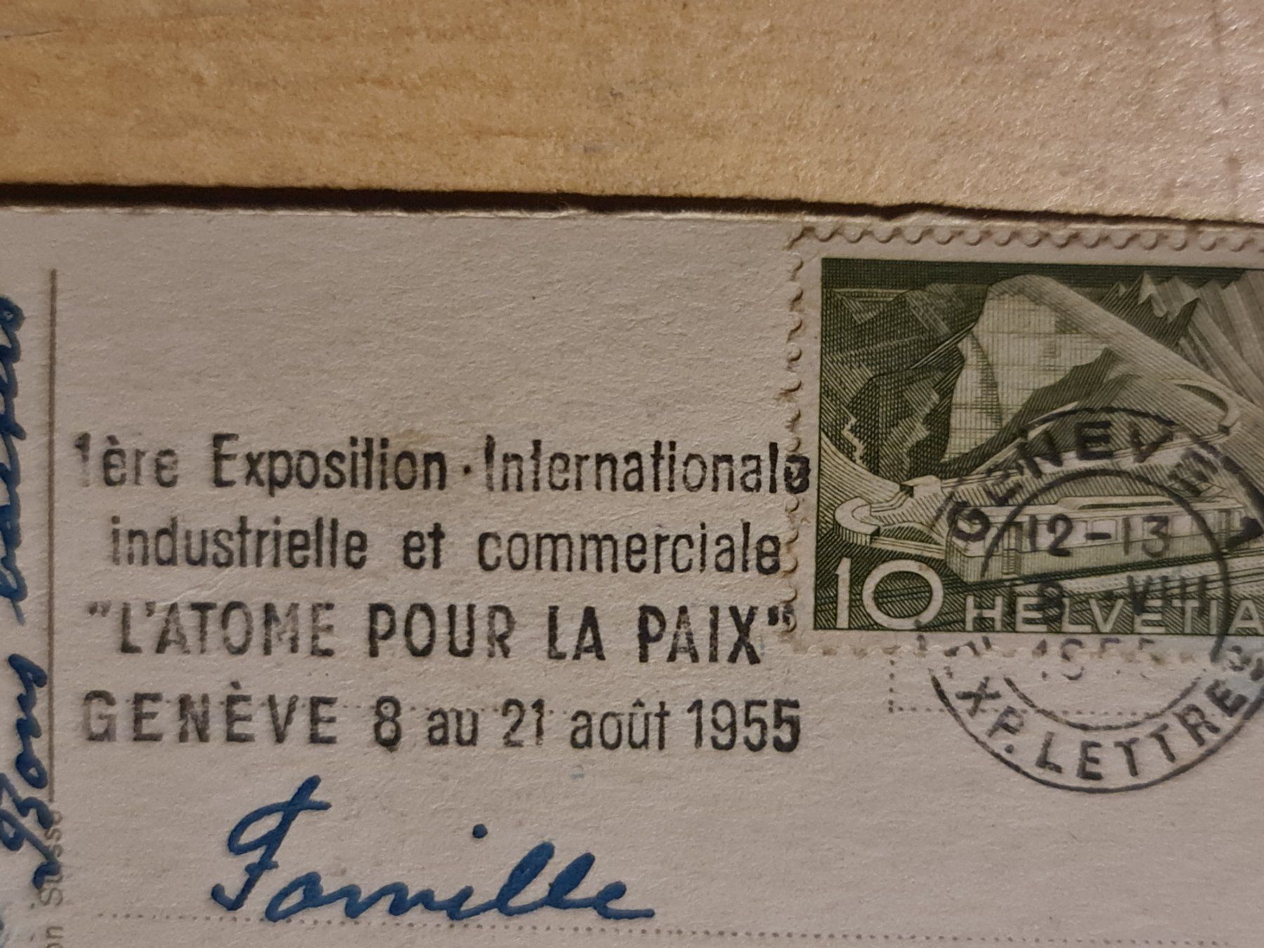 Cartoline postali: Ansichtskarte Genfersee, 1955 – Usato da Dintikon venduto da Vexi 1