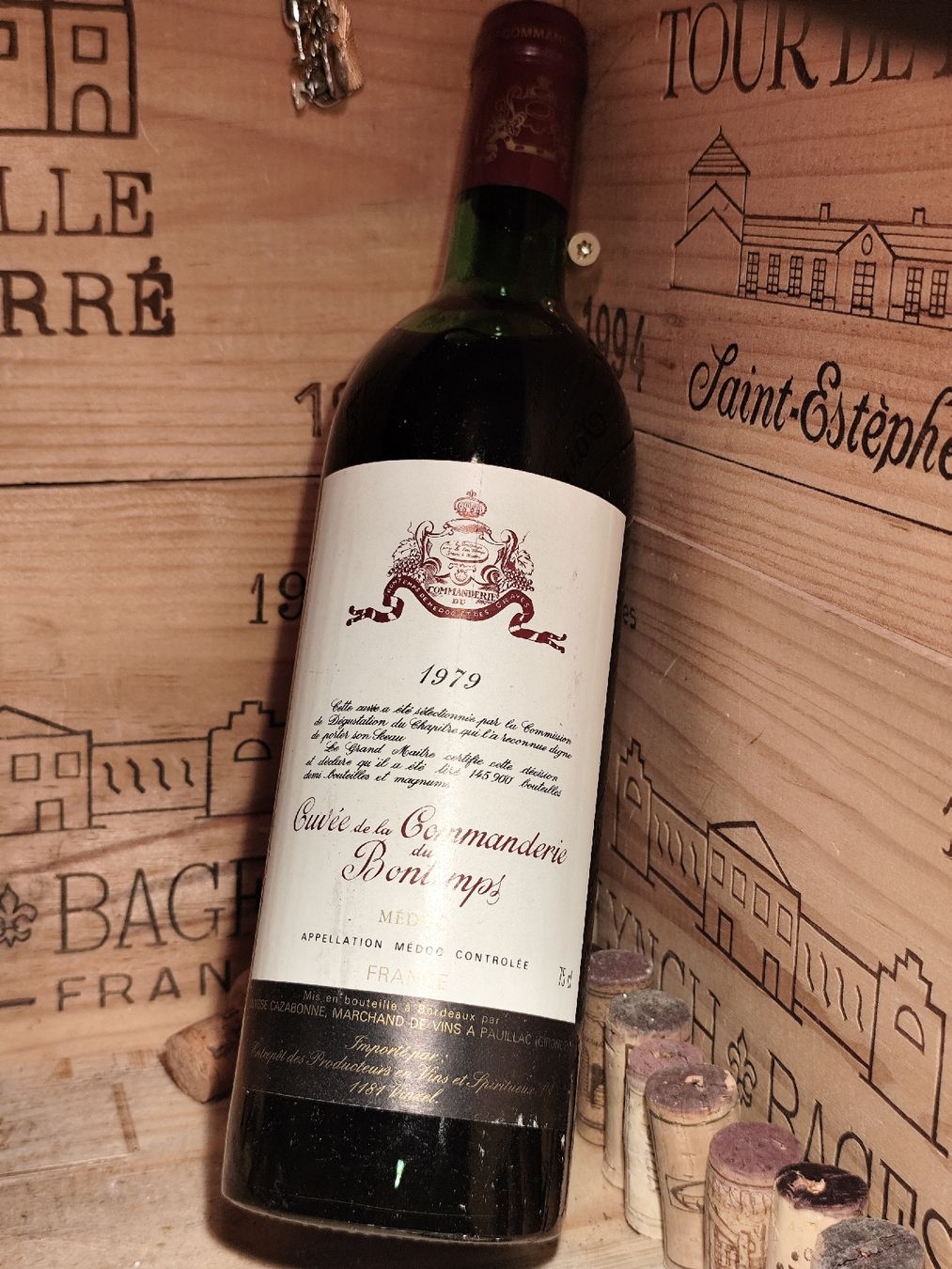 Vins: 1979 Médoc, Cuvée de la Commanderie du Bontemps – Neuf avec emballage d'origine à Büsserach par Vintage-vins 6