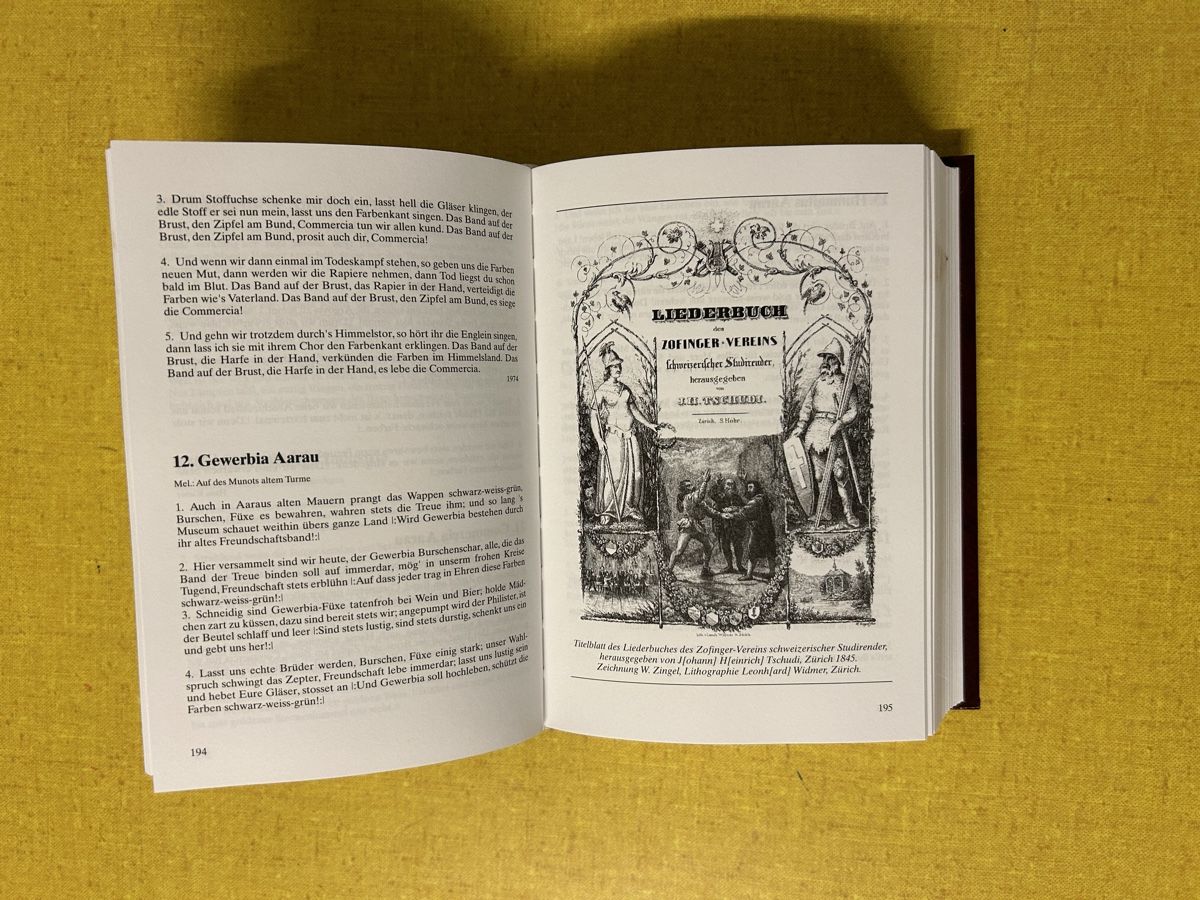 Libri: Schopper Liederbuch der Schweizer Studenten. – Usato da Lanzenhäusern venduto da vic63 5