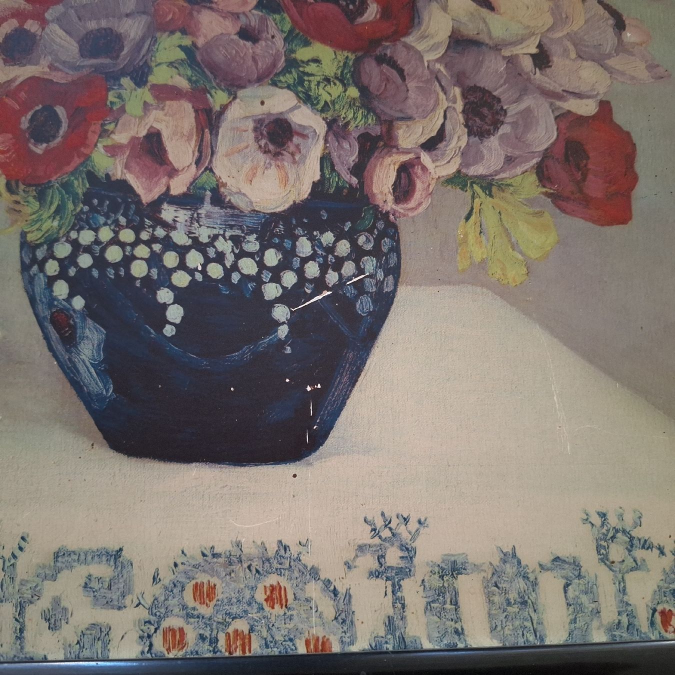 Foto & Immagini: Altes, romantisches Bild, Blumen – Usato da Winterthur venduto da Goldpipau 2