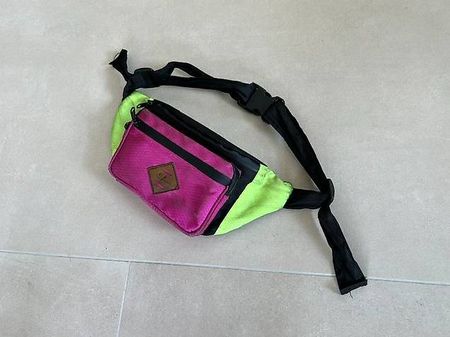 Sac banane vintage fluo