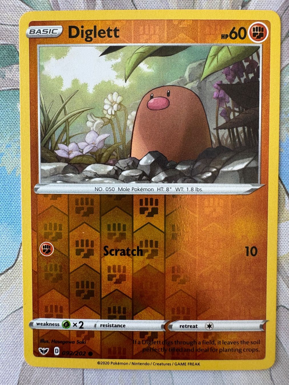 Pokémon Carte collezionabili: Pokémon TCG – Diglett Reverse (SSH092) Sword & Shield Base – Nuovo (secondo la descrizione) da Oberwil BL venduto da Chelsea26