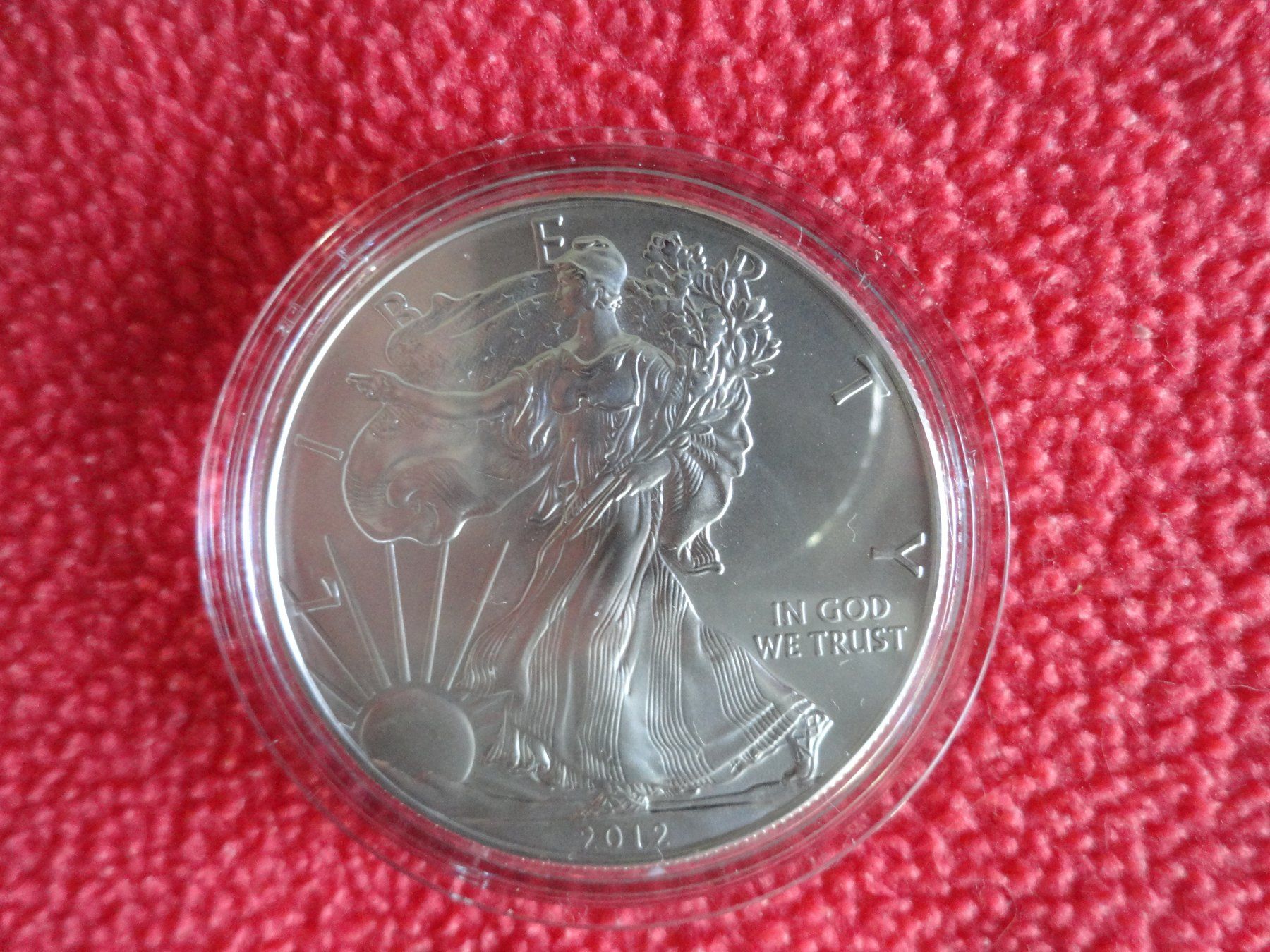 Tutti le monete: SCHÖNE LIBERTY SILBERMÜNZE VON 2012 - AMERICAN EAGLE – Usato da Gerlafingen venduto da Shiva_74 2