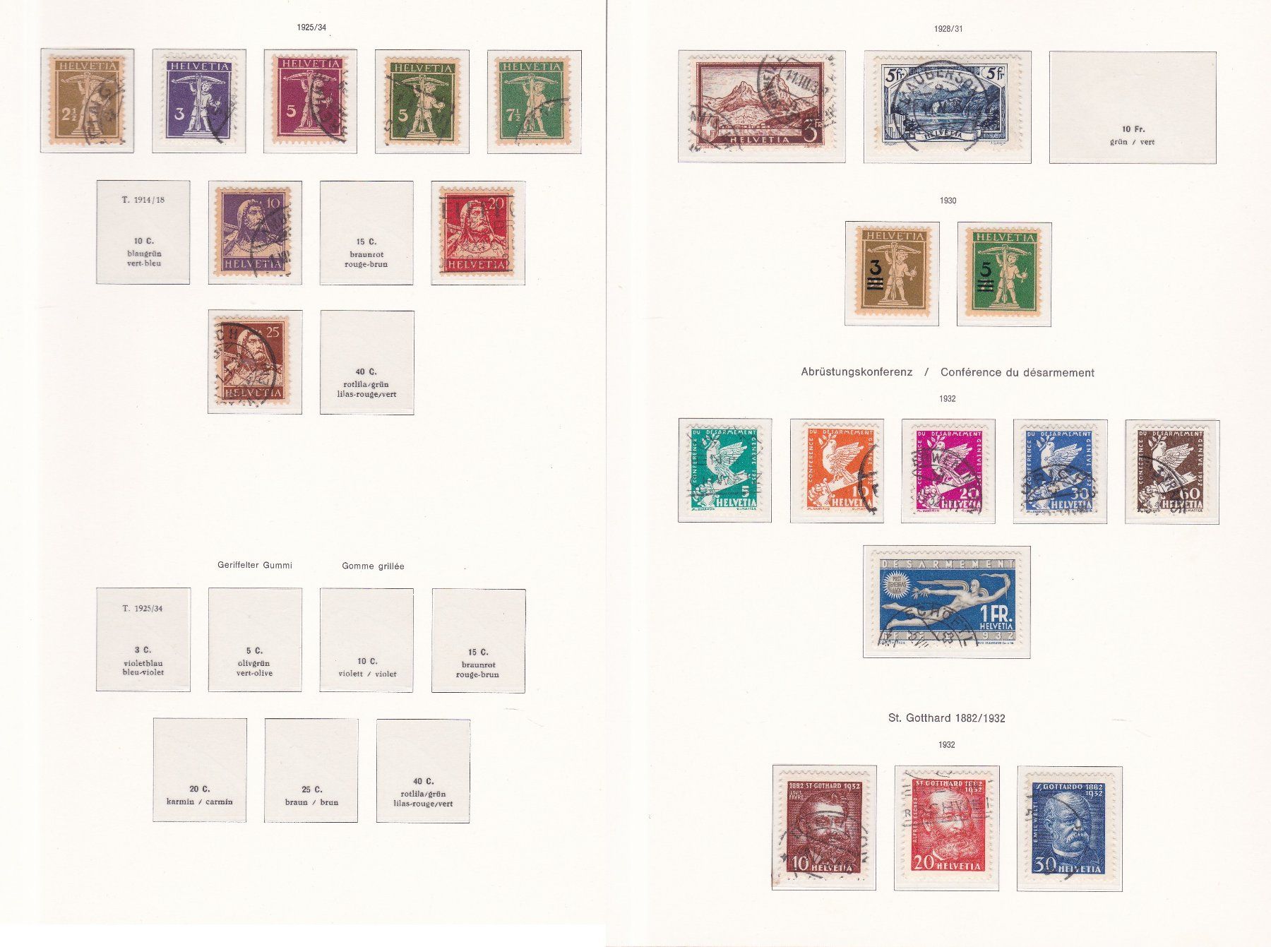 Tutti i francobolli: 20 Seiten mit CH Briefmarken – Usato da Münchwilen AG venduto da Nesar 3