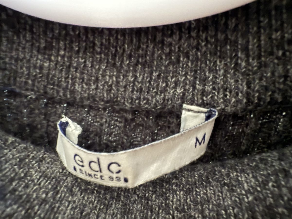 Esprit Pullover & Sweatshirts: Pull maille gris anthracite chiné coton Esprit, t.M/38 – Gebraucht aus Tavannes von Thriftshop 3