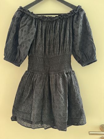 Broderie Anglaise Off Shoulder Dress - Size 36 - Summer!
