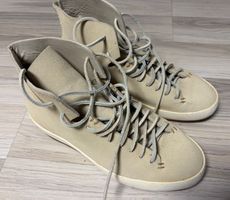 High-Top Sneaker Veloursleder beige gebraucht guter Zustand