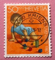 Nr.J 304 Kriechendes Kind Pro Juventute GESTEMPELT 1987  