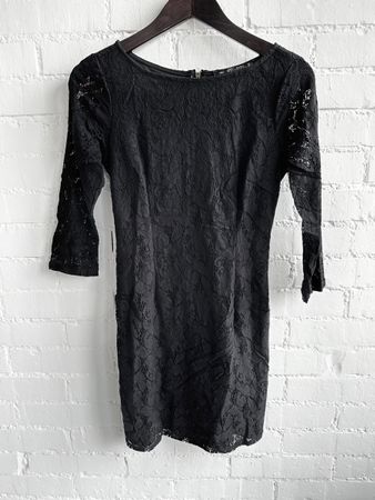 ZARA Spitzenkleid – Schwarz – Gr. S