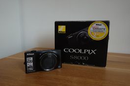 Nikon Coolpix S8000 OVP - Schwarz