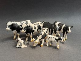 Schleich Kuh Kühe Kalb Kälbchen schwarzbunt Holsteiner
