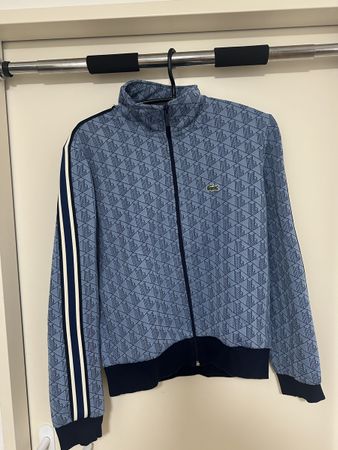 Lacoste Trainingsjacke blau mit Muster Grösse L