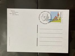 Schweiz 2002 Bildpostkarte Bielersee 1.Tagsstempel