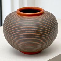Vase en céramique d'art de WEKARA, Allemagne 1960s