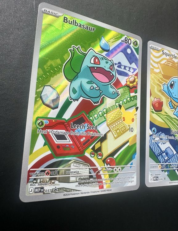 Bulbasaur / Squirtle / Charmander - 1st Partner Illustration (Gebraucht ...