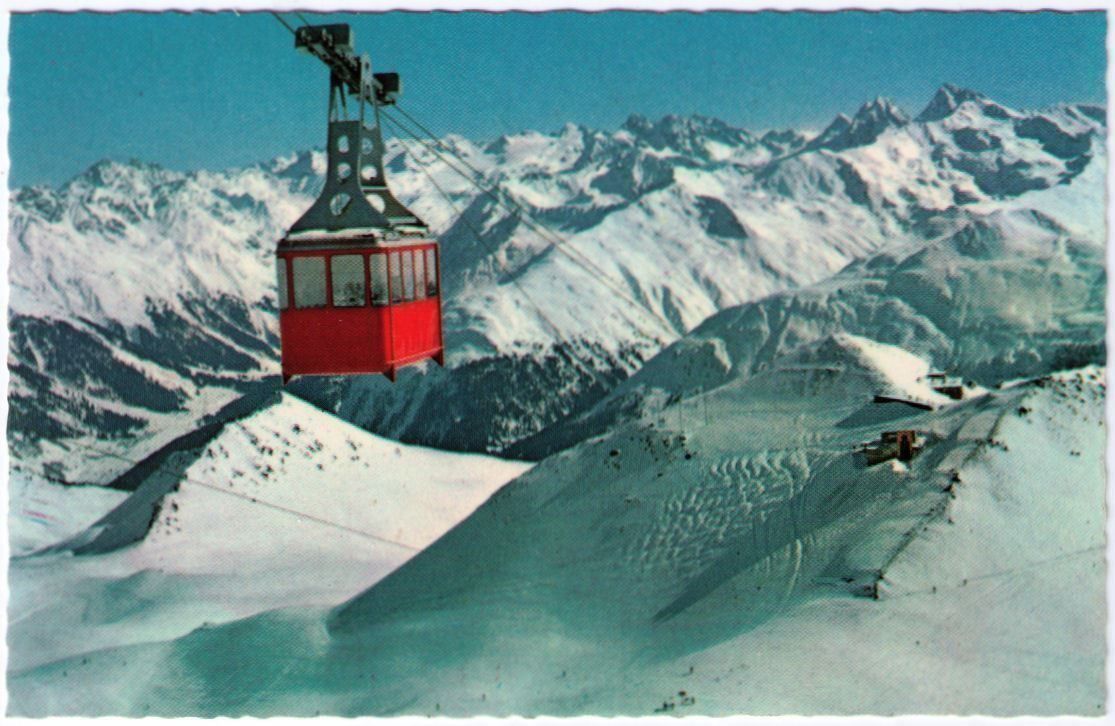 Cartes postales: Davos - Luftseilbahn Weissfluhgipfel – D'occasion à Binningen par Mountainrider