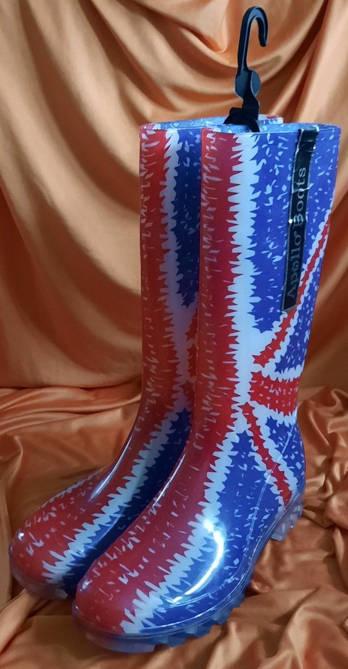 Scarpe da donna: Apollo Gummistiefel UK Union Jack Gr. 38 – Nuovo (secondo la descrizione) da Seuzach venduto da VT-Collections1