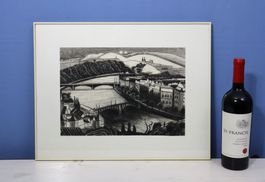 Monika Buchmann-Helbling 1925-2004, Kohlestift/Papier "Prag"