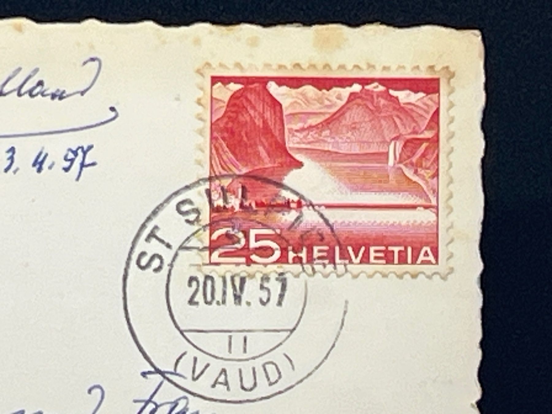 Cartoline postali: Bords du Léman – Usato da Widnau venduto da Brusi9 1