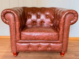 Sessel Chesterfield Kunstleder