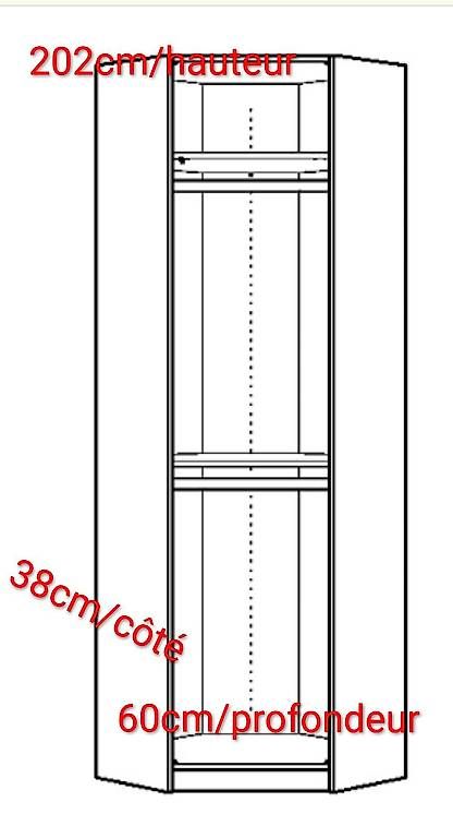 Armadi: armoire d'angle chambre à coucher – Usato da Grolley venduto da GregMaur8883 1