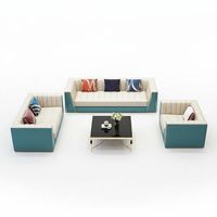 6-piece Leather Sofa Set with Tables - Various Colors Avai