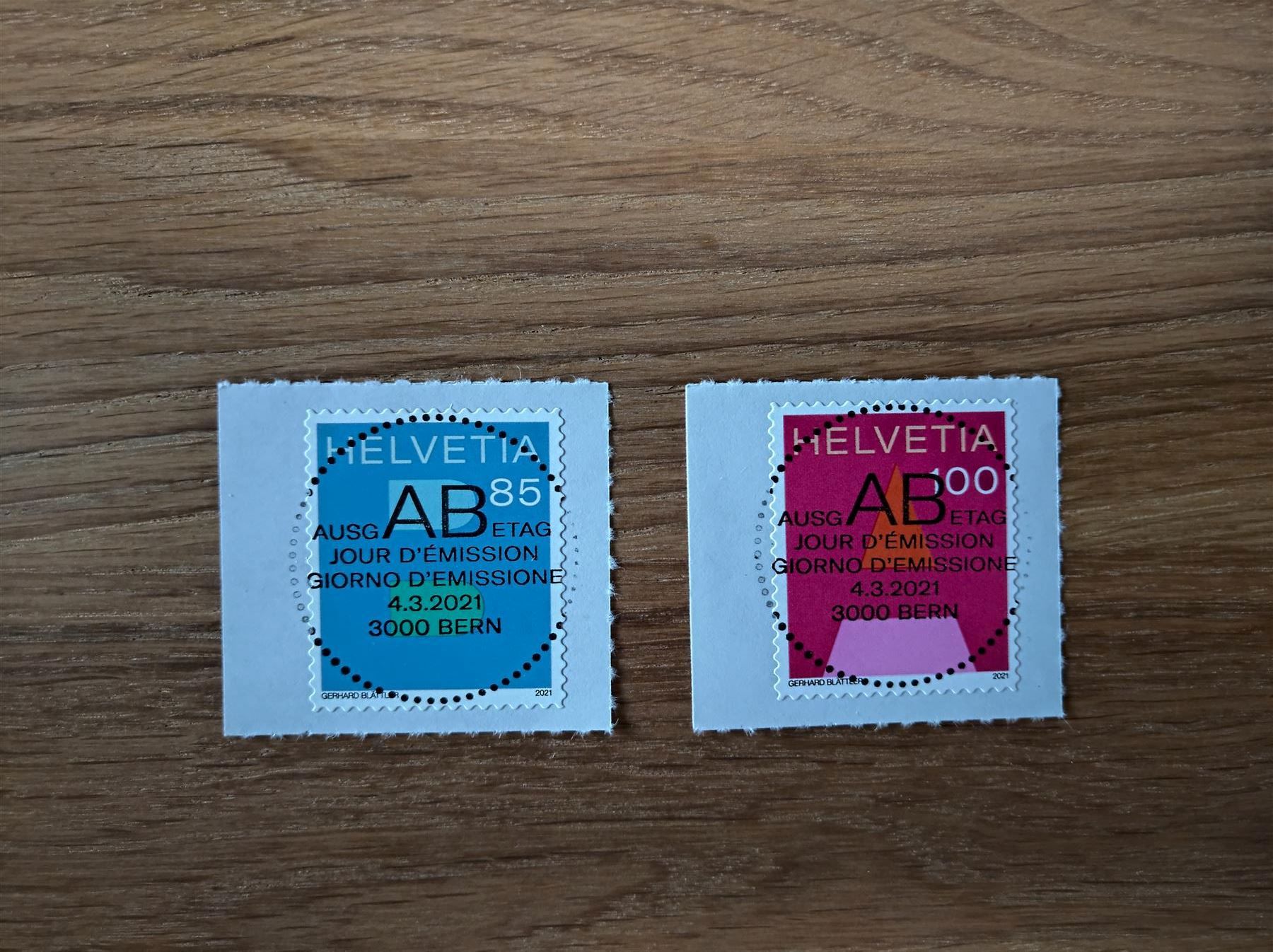 Alle Briefmarken: Satz aus Bogen A + B-Post Briefmarken 2021, Vollersttag – Gebraucht aus Rickenbach SO von Bytebull