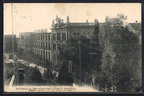 Cartoline postali: Kilchberg /ZH, Chocoladefabrik Lindt, Sp – Usato da Berlin venduto da bartko-reher