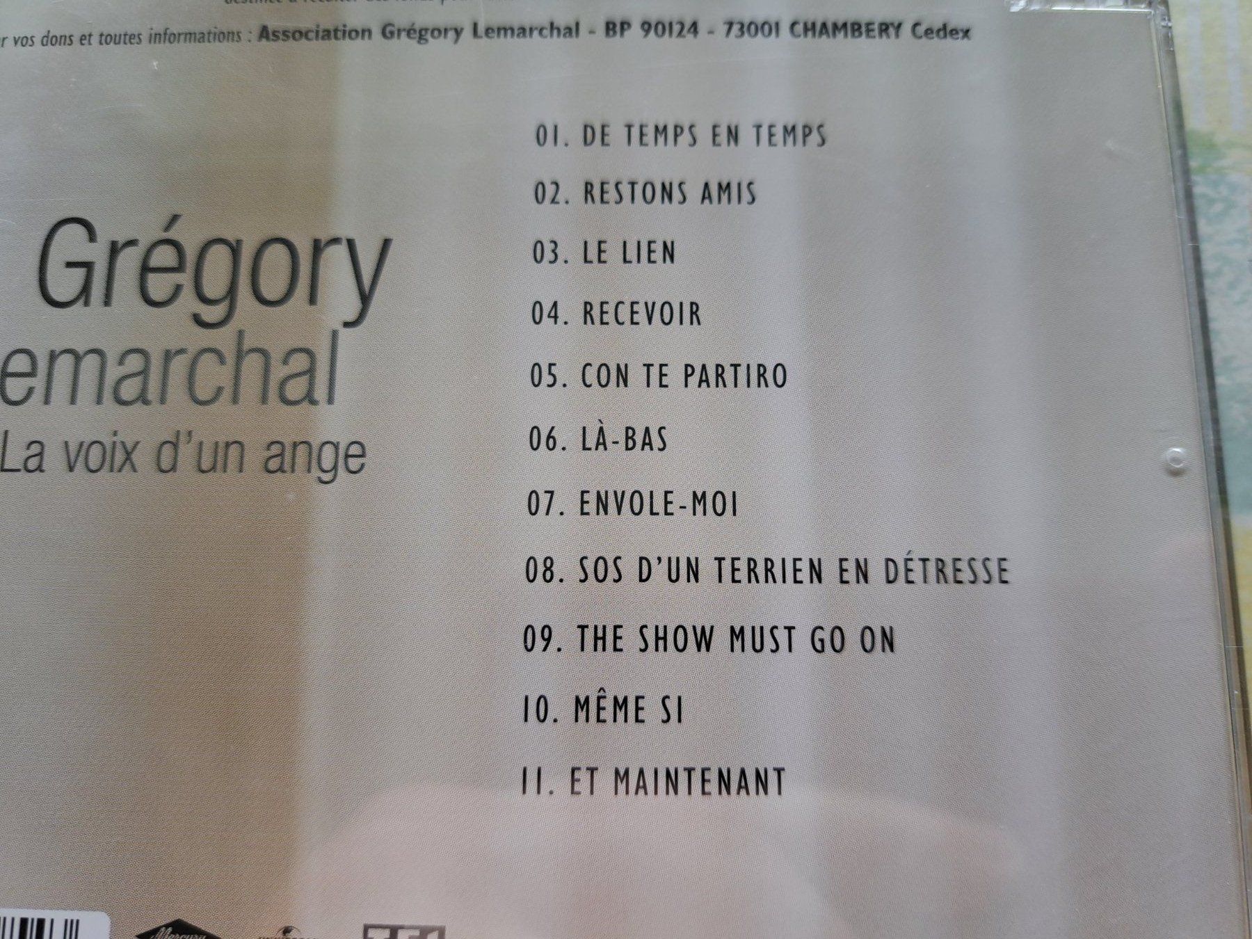 CD: Cd Grégory Lemarchal - La voix d'un ange  – Usato da Pully venduto da bro_n52j 2