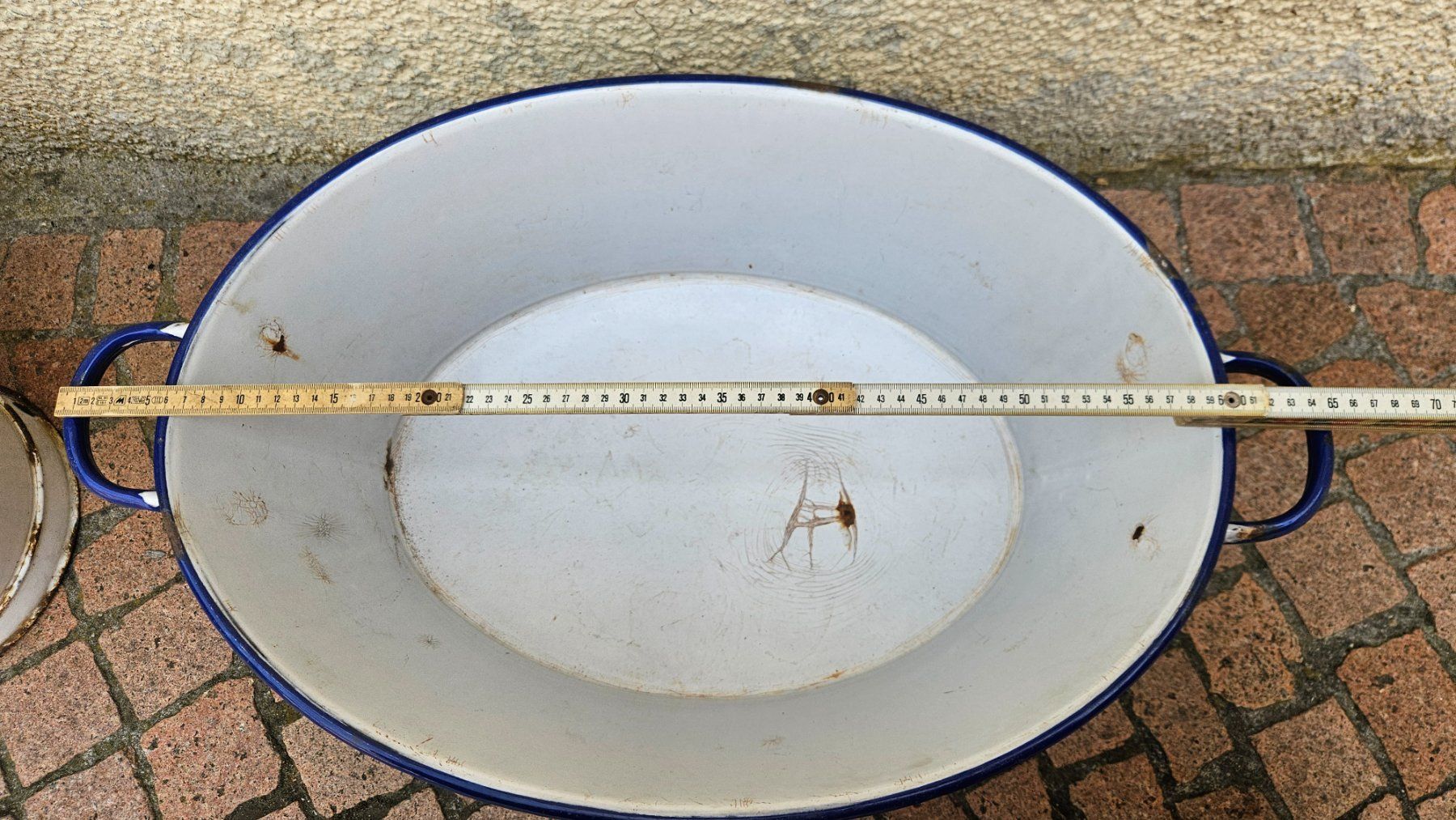 Altre Decorazioni per giardino: Grande tinozza di metallo smaltato – Usato da Melano venduto da H-Sara 4