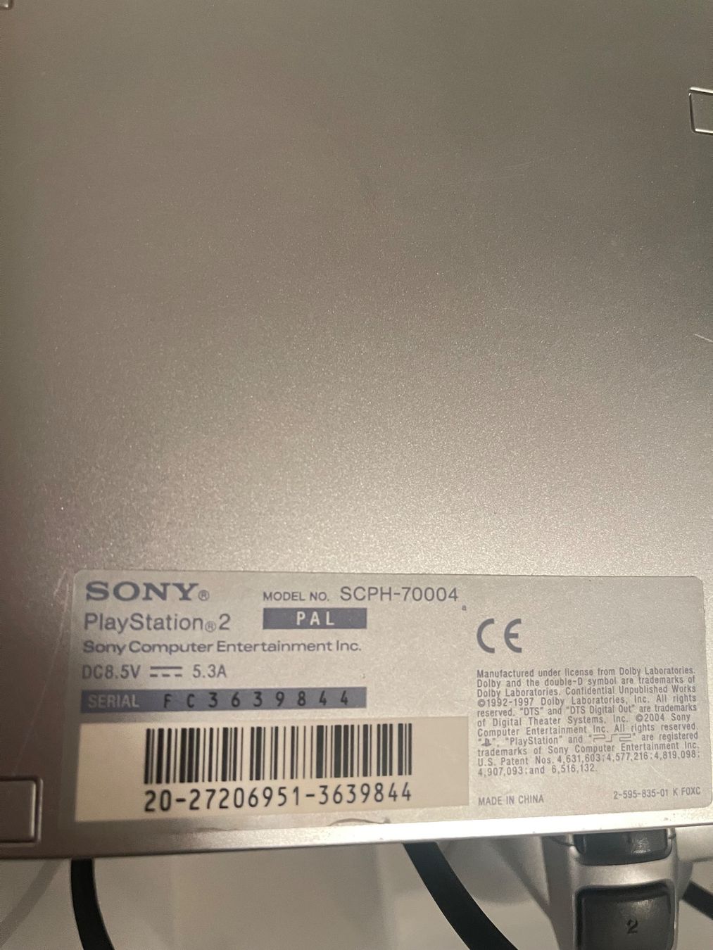 Sony Console: PlayStation 2 Slim silber + Controller + Spielepaket (GTA – Usato da Rombach venduto da Alinschen 2