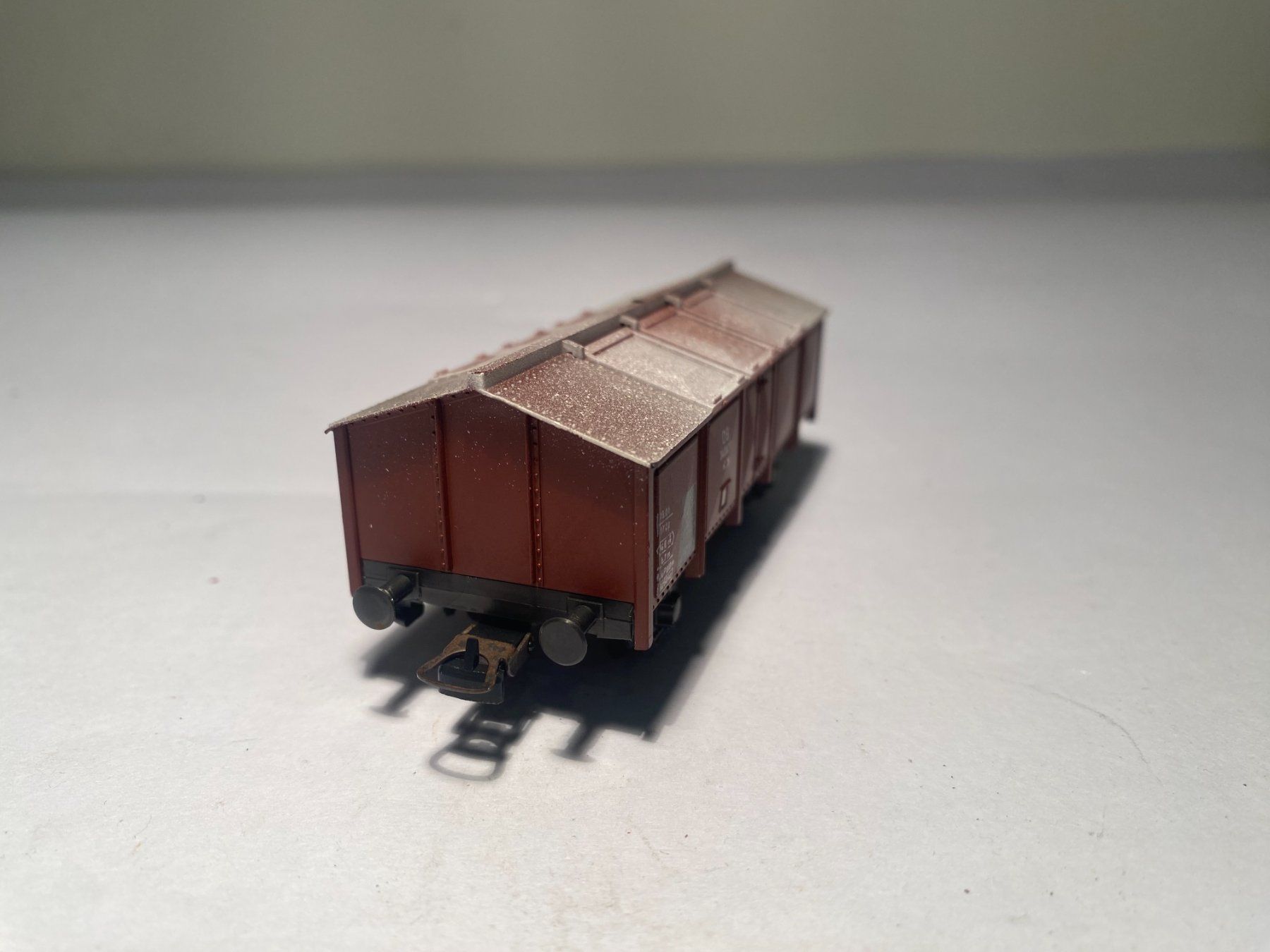 Roco Modellini di ferrovie: ROCO Klappdeckelwagen DB DC Achsen – Usato da Buchrain venduto da Modellbahn11 4