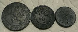 belgium Coinset(25+10+5 Cents) 1916