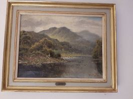 Antikes Oelbild auf Leinwand, englische Schule 1900